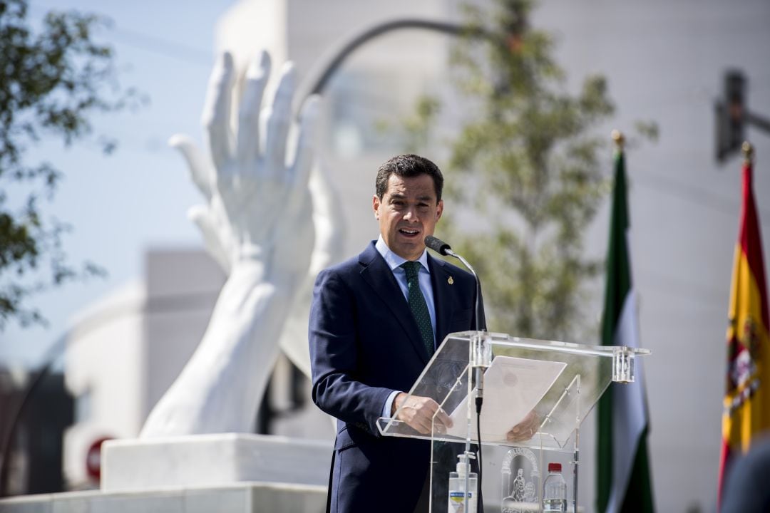 El presidente andaluz, Juan Manuel Moreno. 