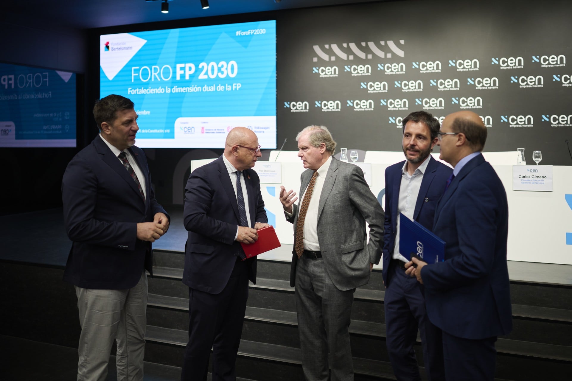 La sede de la CEN en Pamplona ha albergado la presentación del Foro FP 2030 que se celebrará en Baluarte los días 2 y 3 de noviembre.