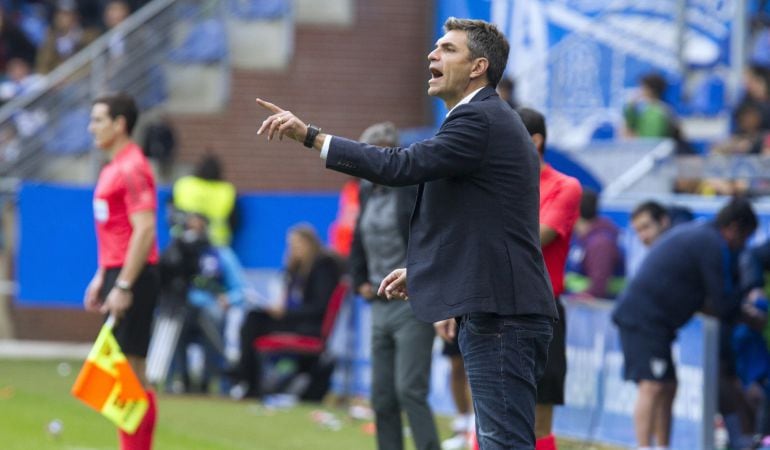 Mauricio Pellegrino, durante el partido frente al Málaga correspondiente a la octava jornada de liga de Primera División.