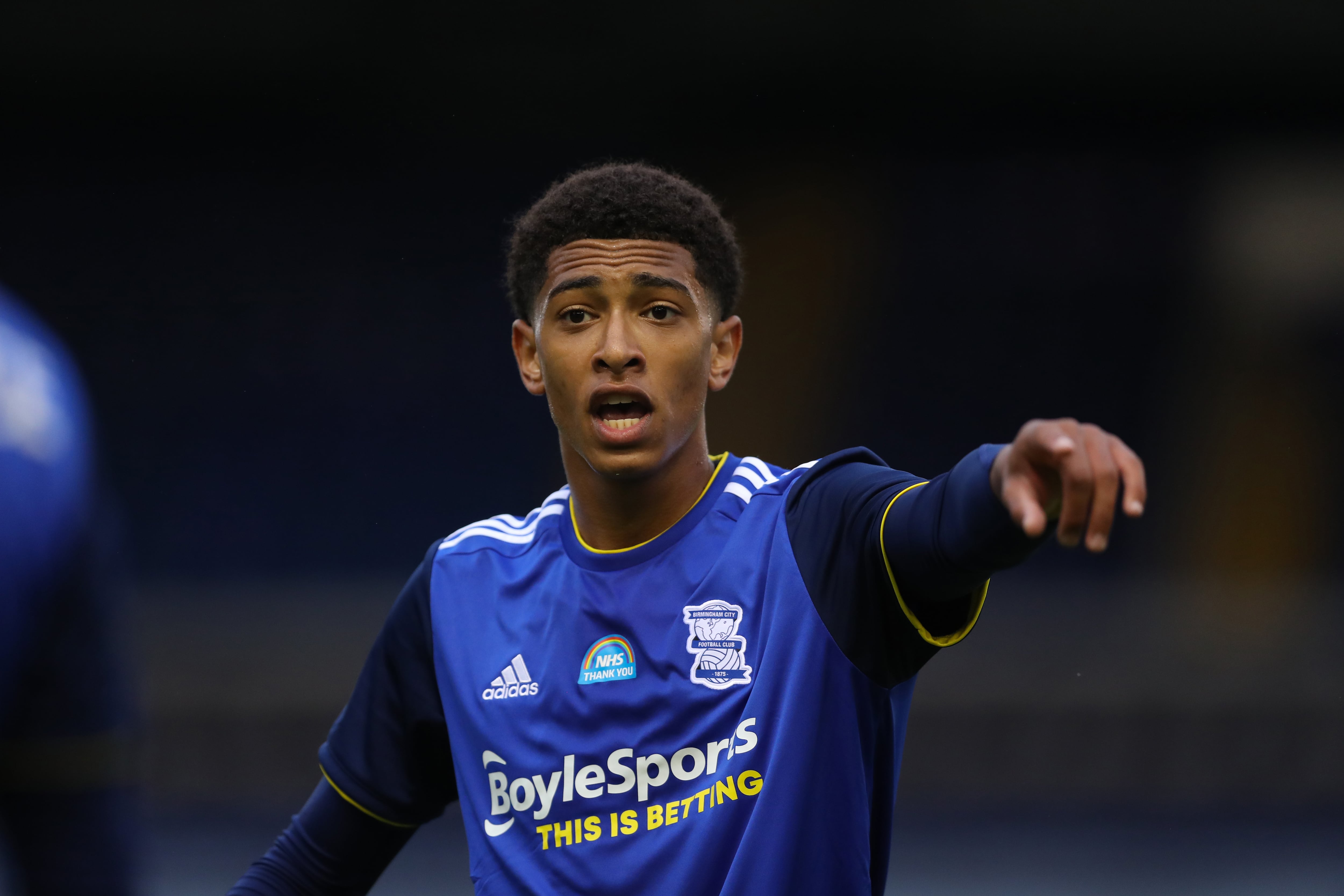 Jude Bellingham, durante un partido con el Birmingham City