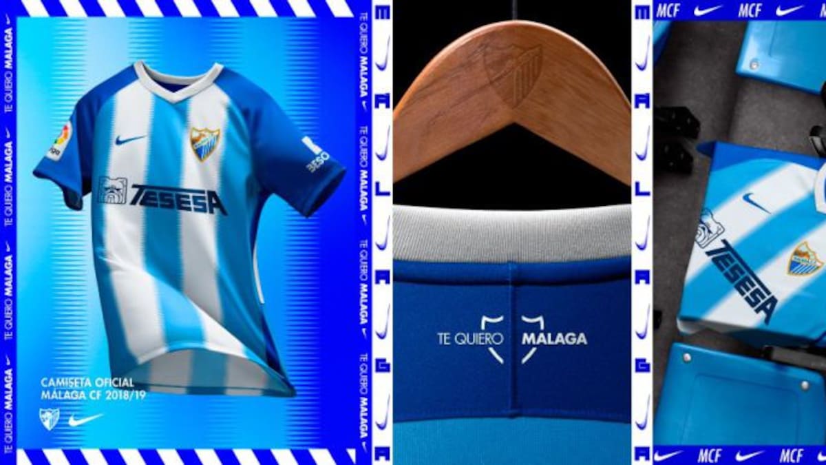El Málaga presenta la nueva primera equipación