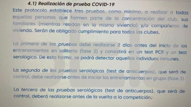 El momento de cada prueba.