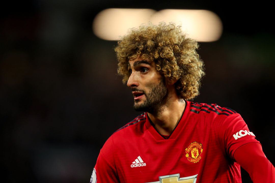 Fellaini, durante un partido contra el Newcastle. 