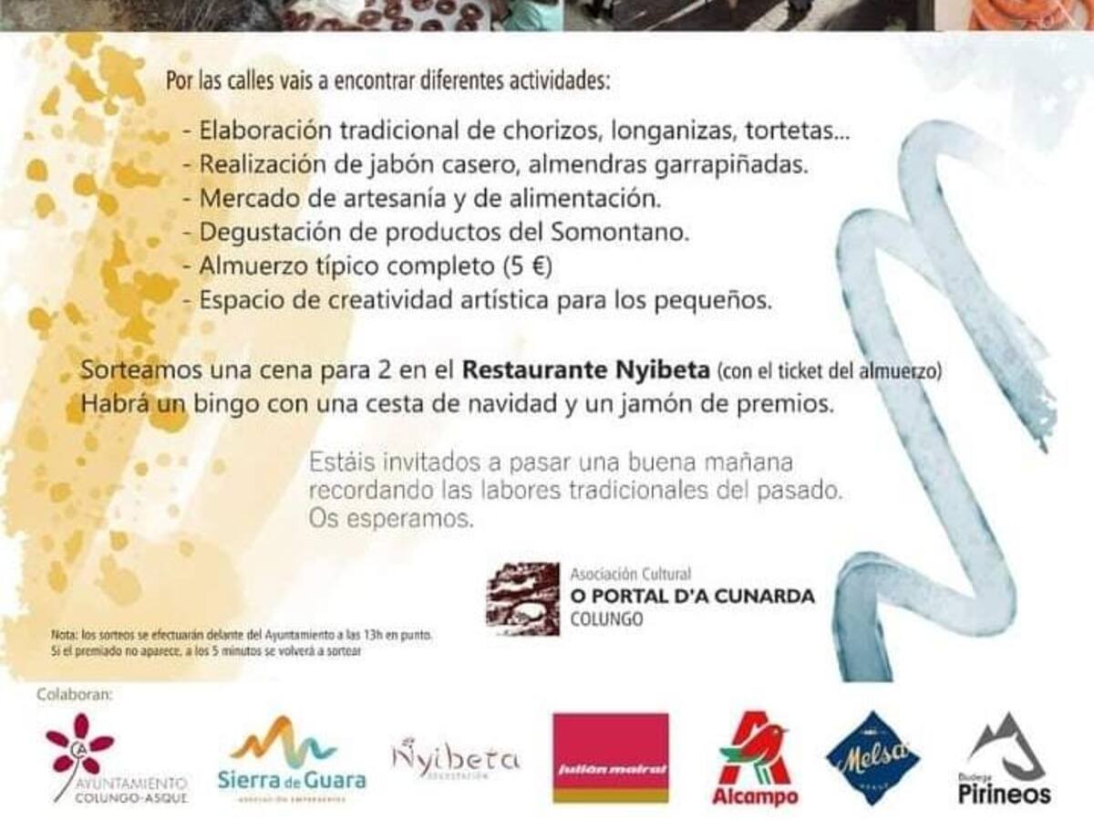Colungo celebra la XIV jornada cultural de la Matacía