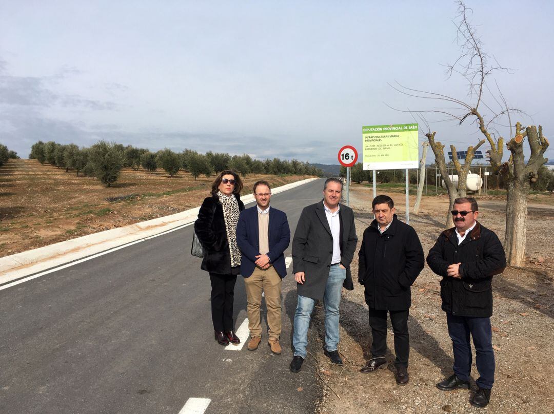 Inauguración de la adecuación de la carretera de El Altico.