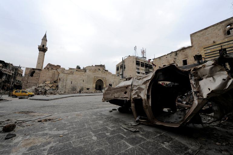 Calle Khan al-Wazeer, en la ciudad de Aleppo