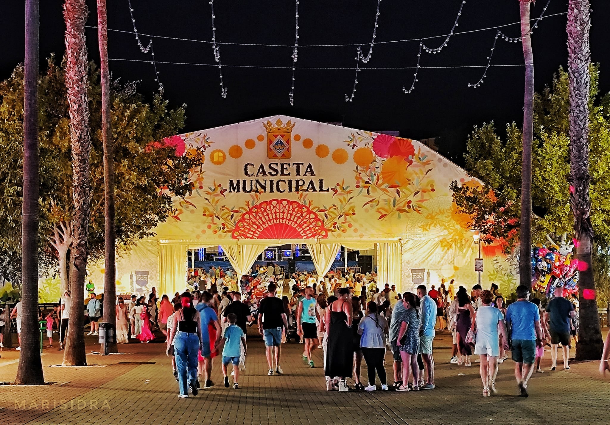 Imagen de la Caseta Municipal en la Feria de Linares 2024.