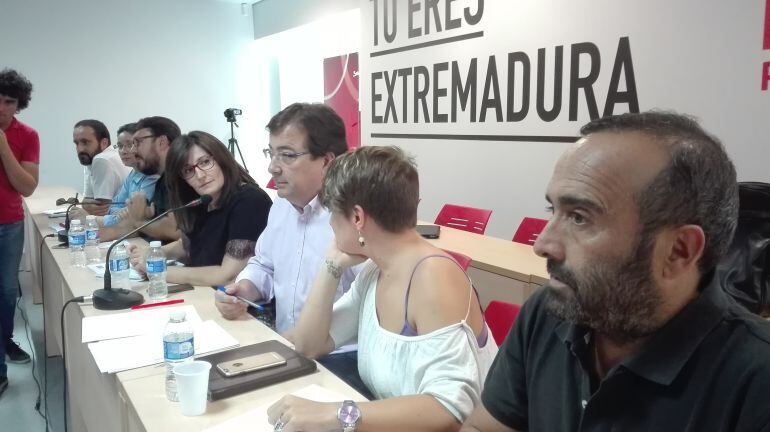 Miembros de la Ejecutiva del PSOE extremeño