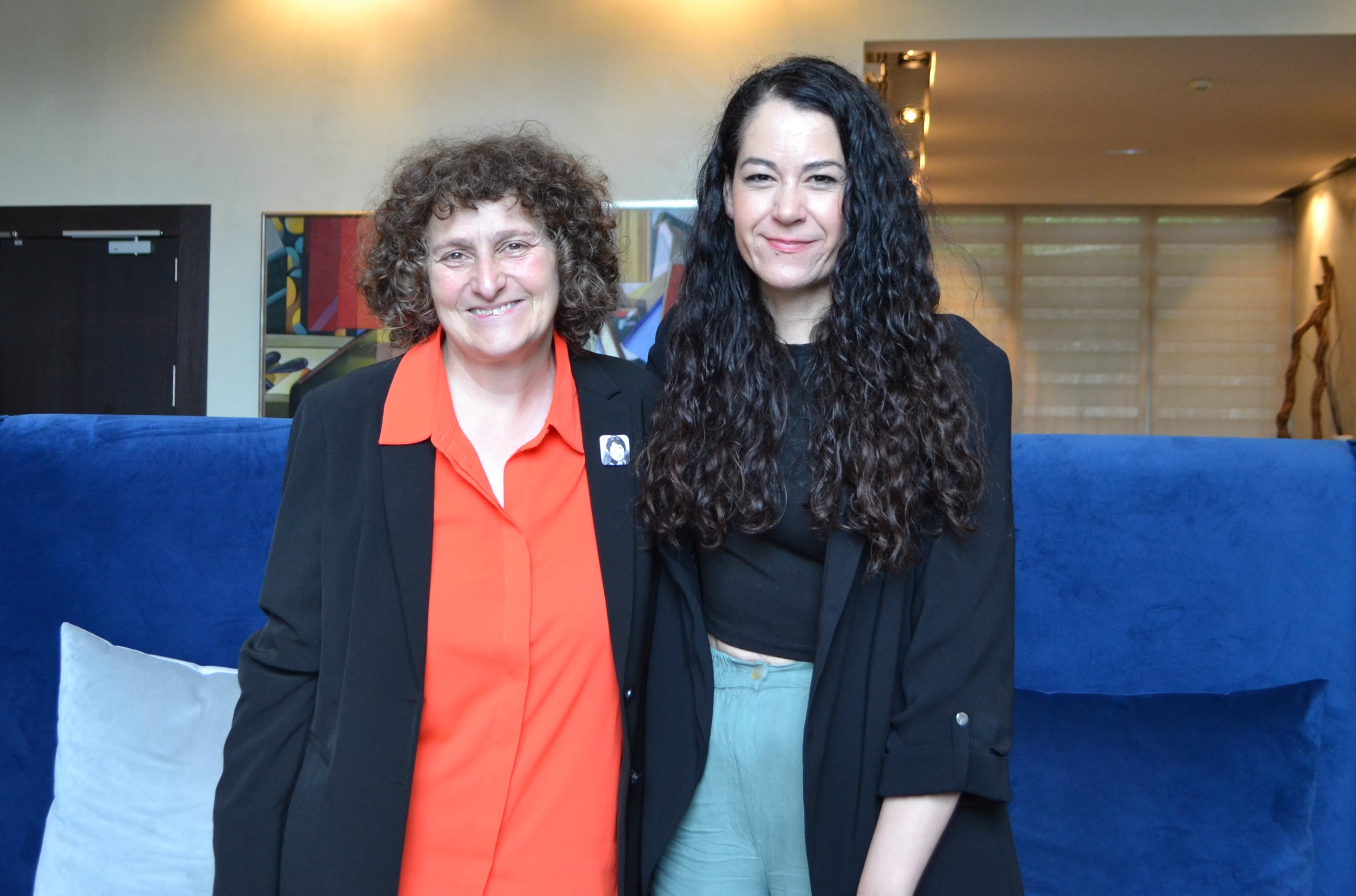 Goretti Sanmartín y María Rozas tras una de las reuniones mantenidas tras las elecciones del 28M.