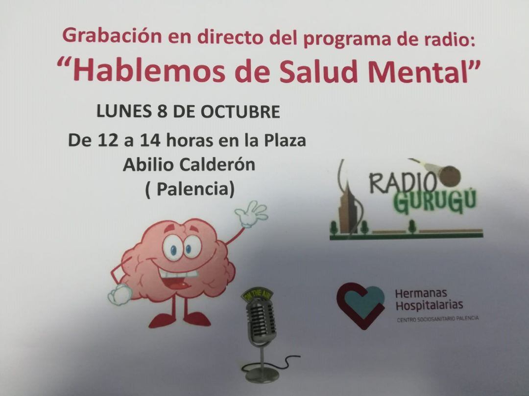 Radio Gurugú estará muy presente en las Jornadas sobre Salud Mental que  promueve el Centro Sociosanitario Hermanas Hospitalarias de Palencia