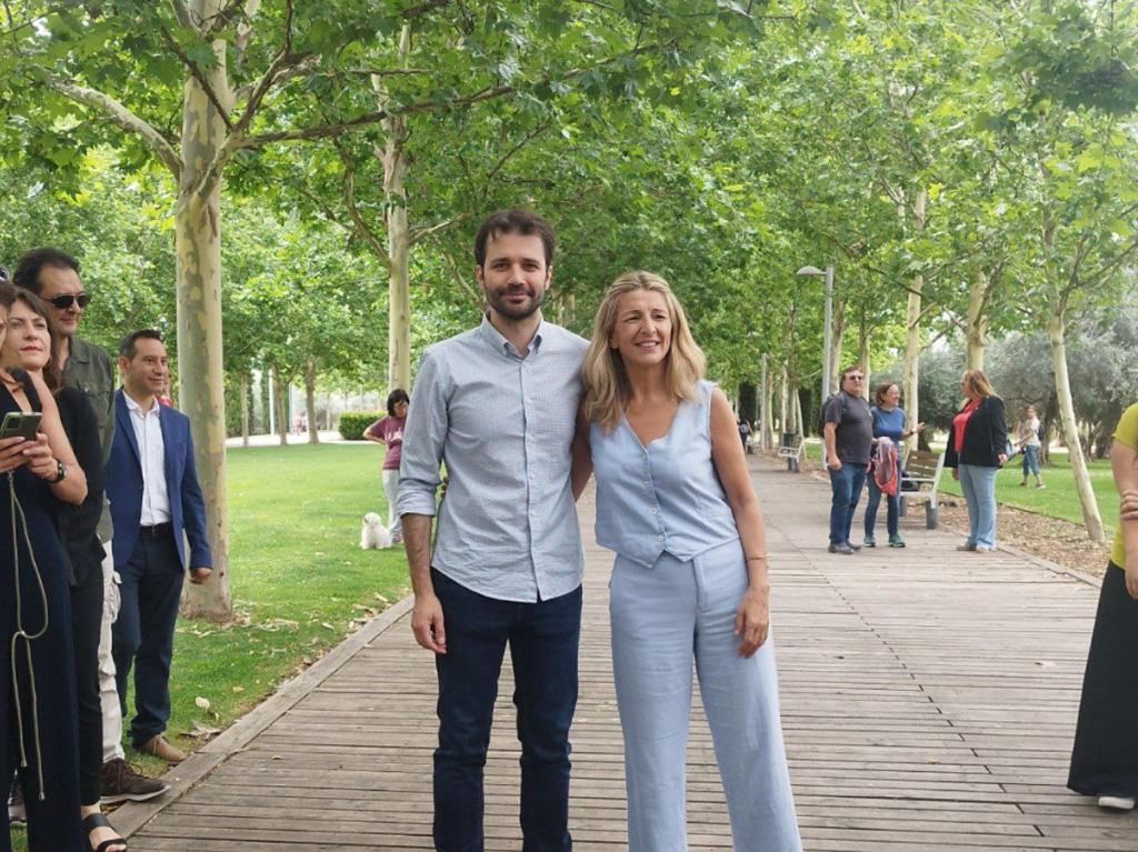 Javier Sánchez Serna y Yolanda Díaz