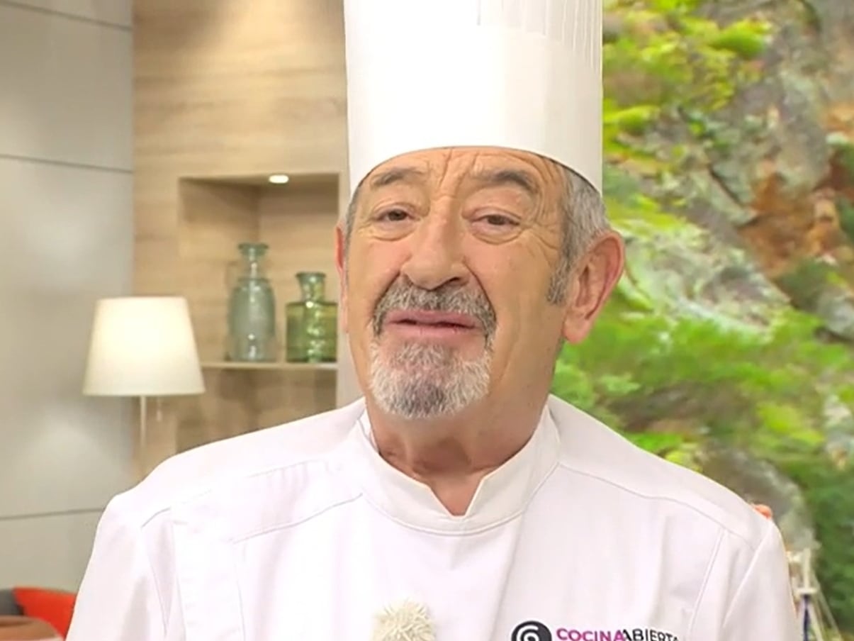 Karlos Arguiñano, en el plato de &#039;Cocina Abierta&#039;.