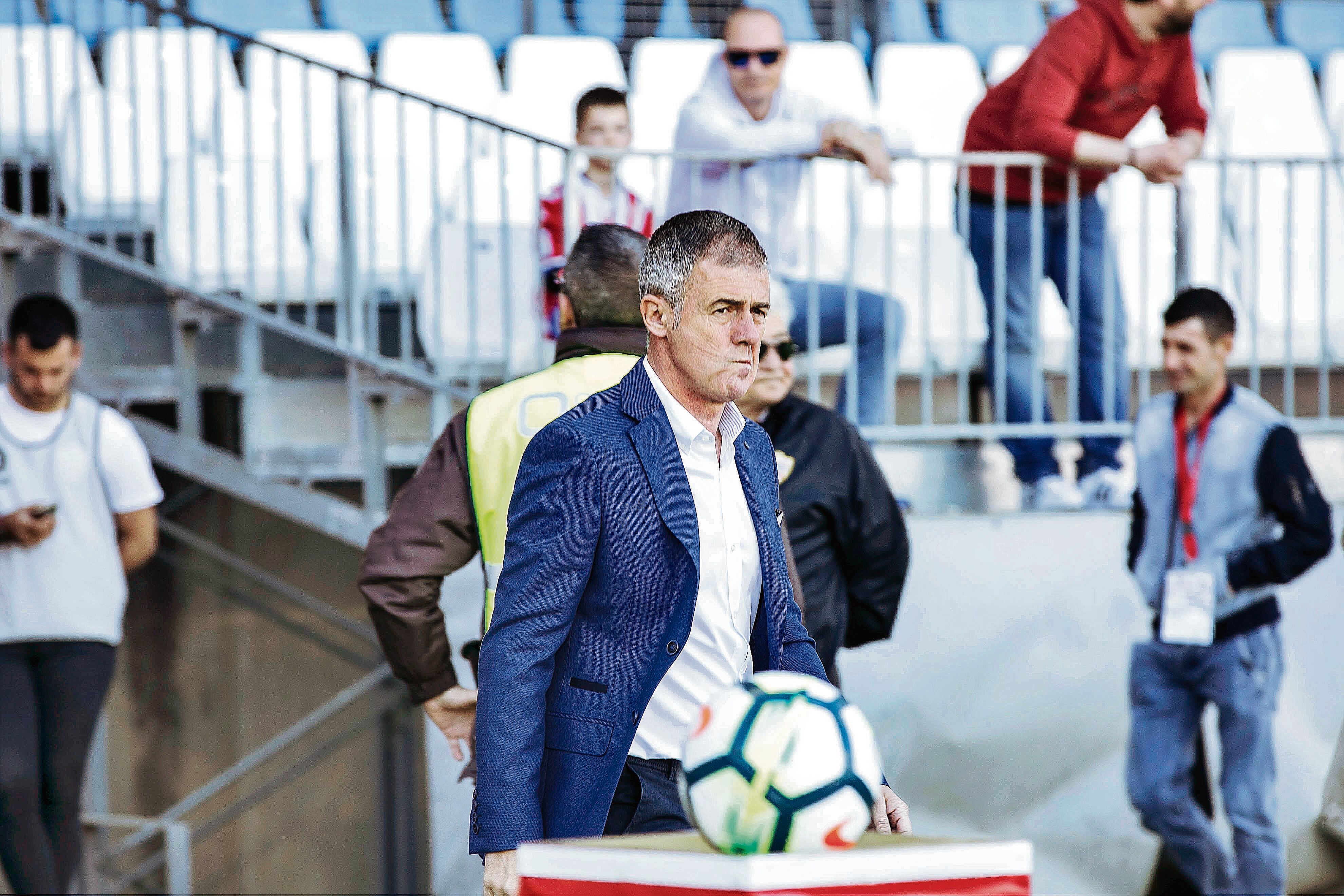 Lucas Alcaraz en el Estadio de Juegos Mediterráneos.