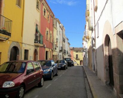 Carrer d&#039;Altafulla que s&#039;arranjarà, tal i com ha decidit la ciutadania.