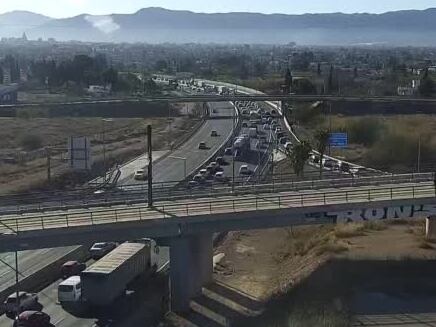 Imagen de las retenciones en el nudo de Espinardo