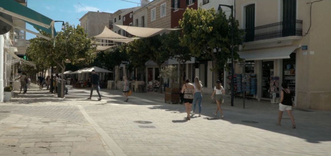 Centre de Maó, ja sense cotxes