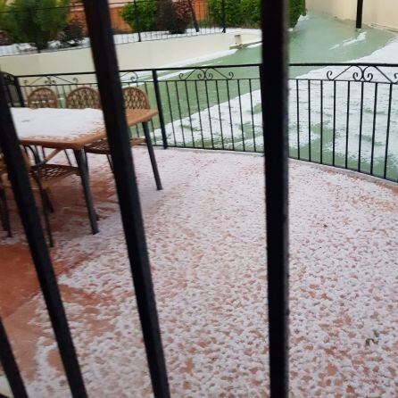 Granizada en Calasparra