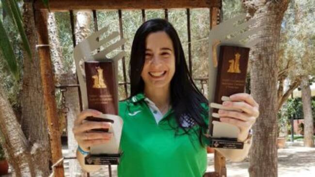 Sonia Gil Quílez, subcampeona de España de Ajedrez y presidenta del Club de Ajedrez de Beniaján (Murcia)