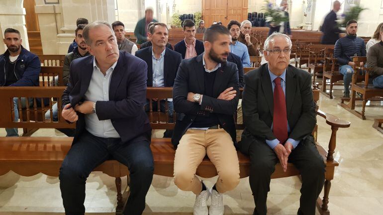 Visnjic, Portillo y Hernández, en el monasterio de la Santa Faz