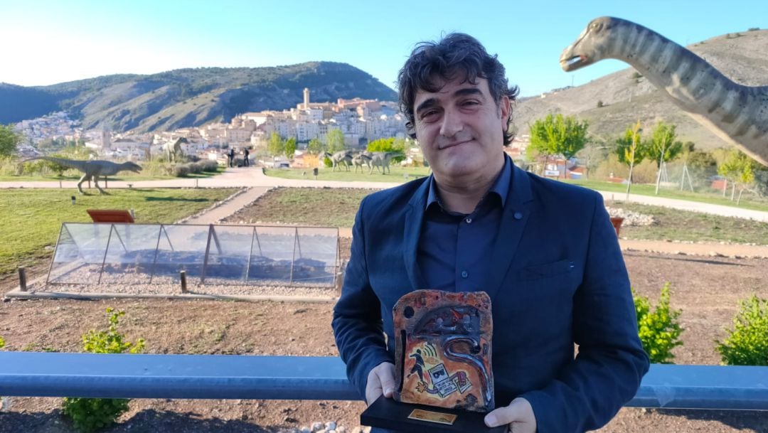 Paco Auñón, ganador del primer premio de Periodismo Local de 2021 que concede la Asociación de la Prensa de Cuenca.