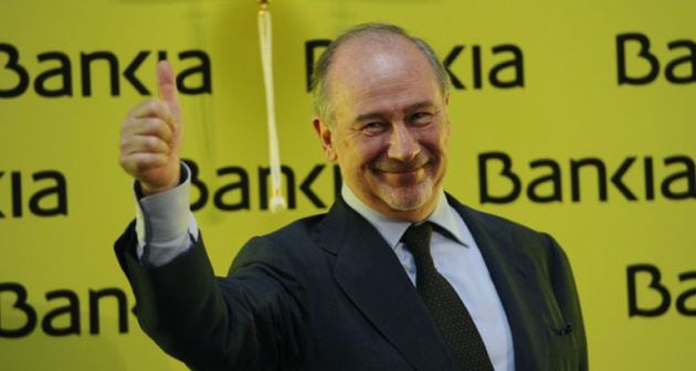 Rato durante la salida a bolsa de Bankia