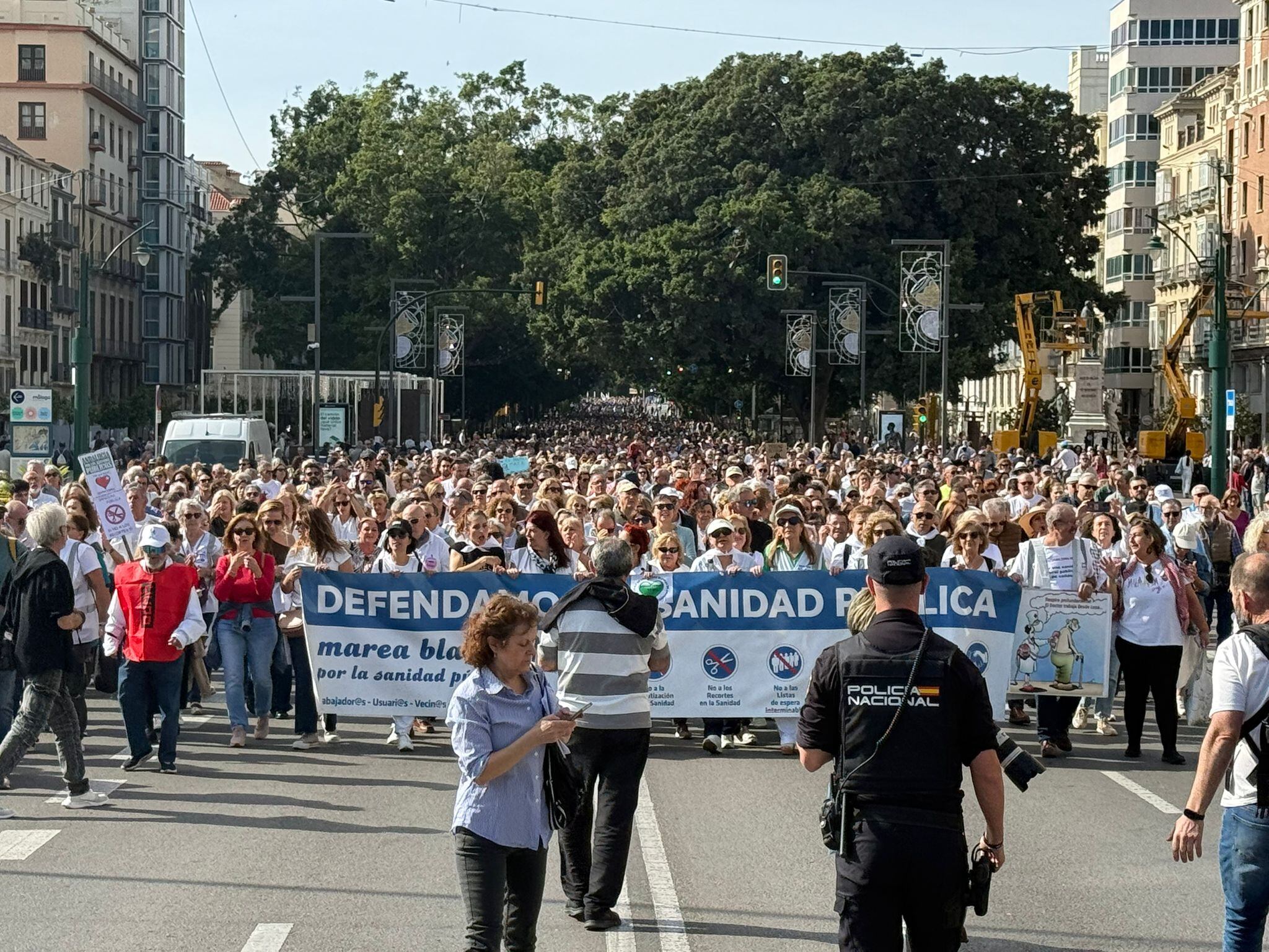 La manifestación ha recorrido este domingo el centro de Málaga