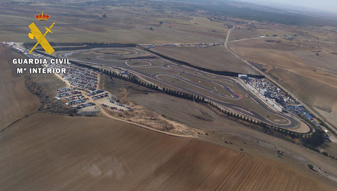 Vista aérea del circuito Kotarr de Tubilla del Lago