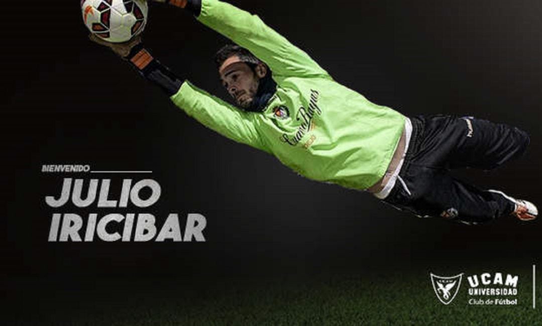 Julio Iricibar, nuevo portero del UCAM Murcia CF