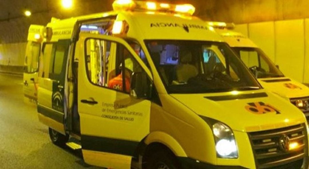 Ambulancia del 061 en Algeciras