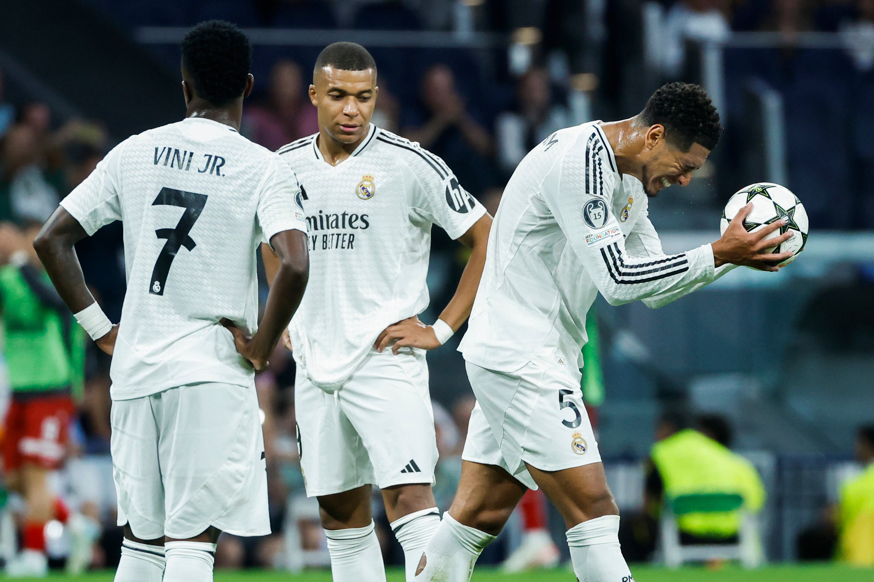 Vinicius Junior, Kylian Mbappé y Jude Bellingham