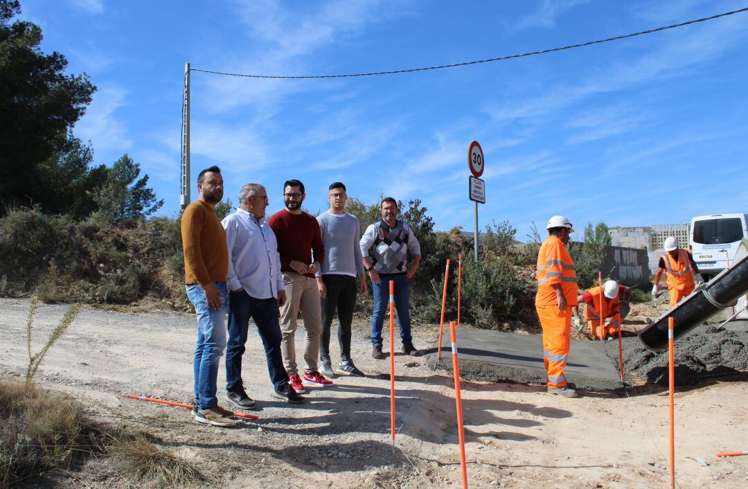 El alcalde, Samuel Falomir, y los concejales Julián Tena, Ricardo Porcar y Manu Rubio.