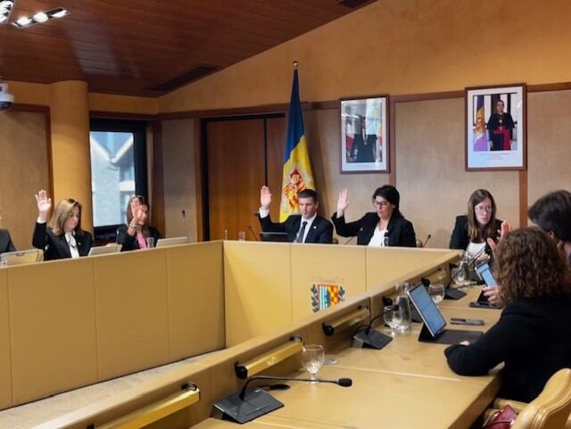 Sessió de consell de comú de la Massana d'aquest dilluns