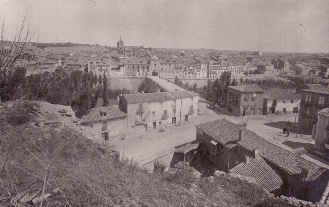 Vista general de Aranda, sobre 1925