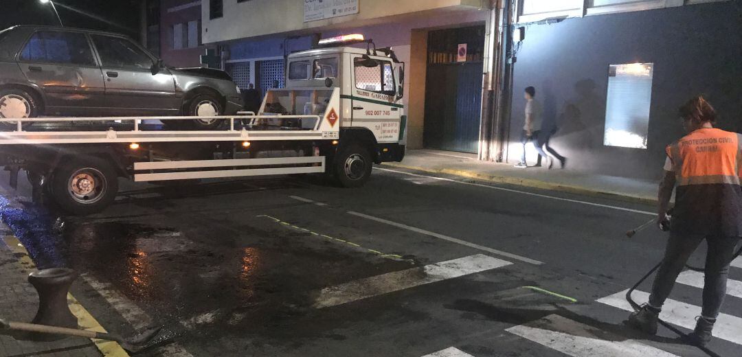 Accidente en la avenida dos Mártires