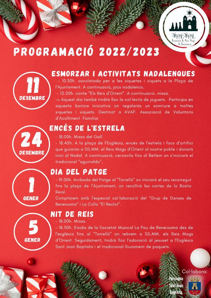 Programa de actos previstos