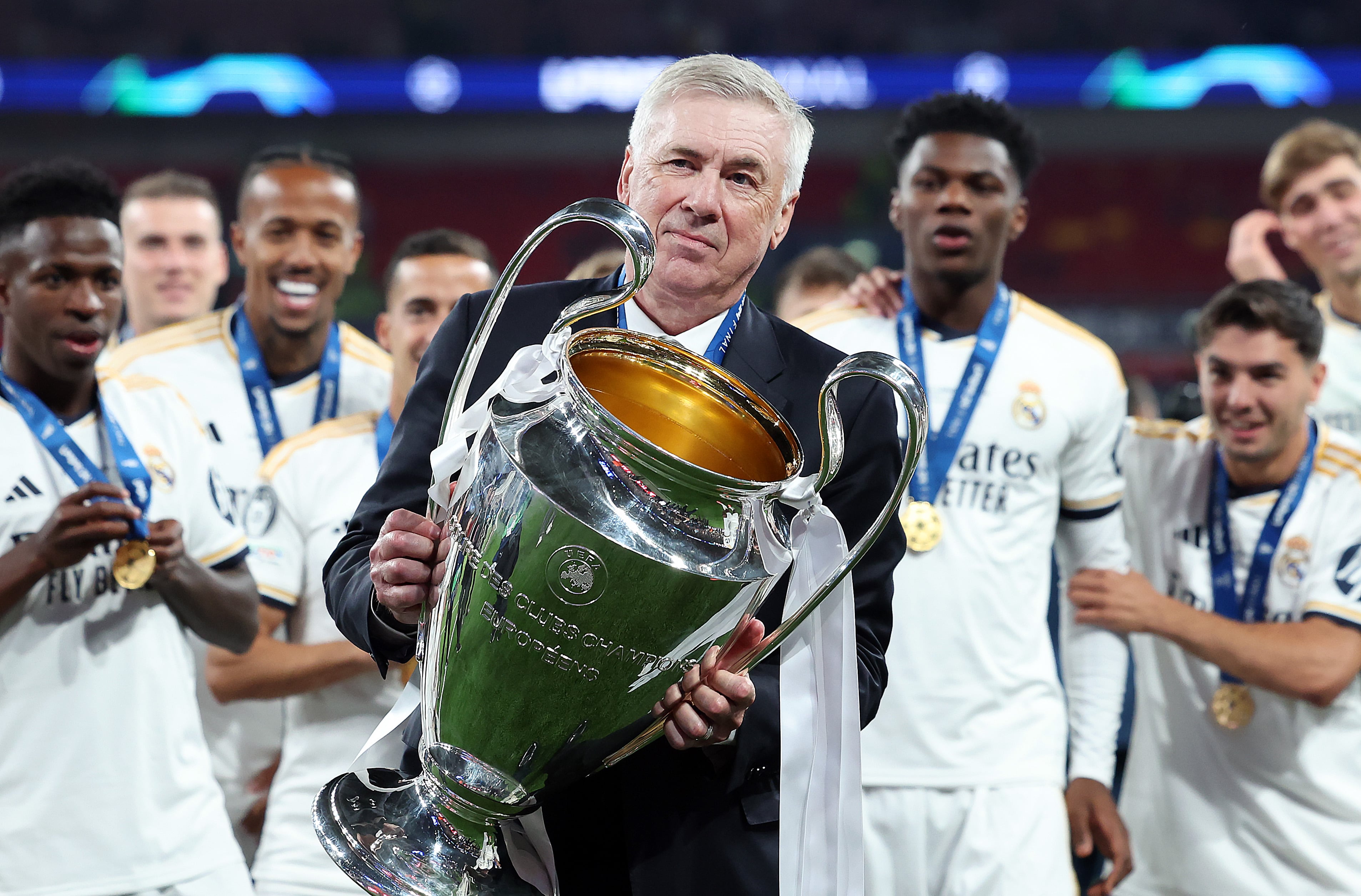 Carlo Ancelotti levanta la 15ª Champions League del Real Madrid