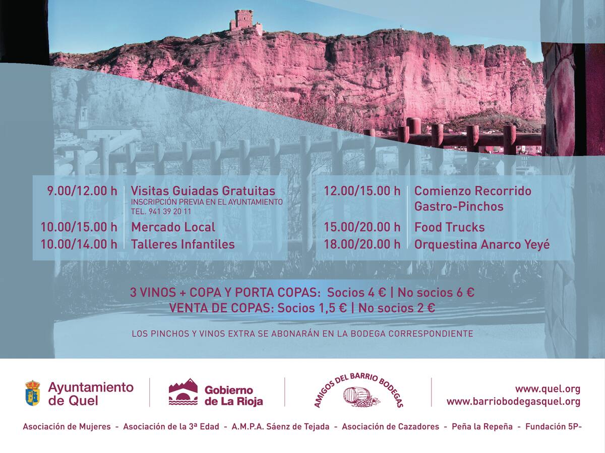 El barrio de bodegas de Quel preparado para vivir una enoexperiencia