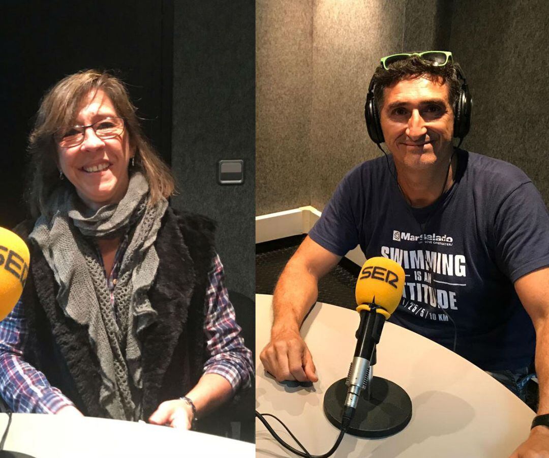 Margarita García y Javier Sanz en la tertulia ciudadana