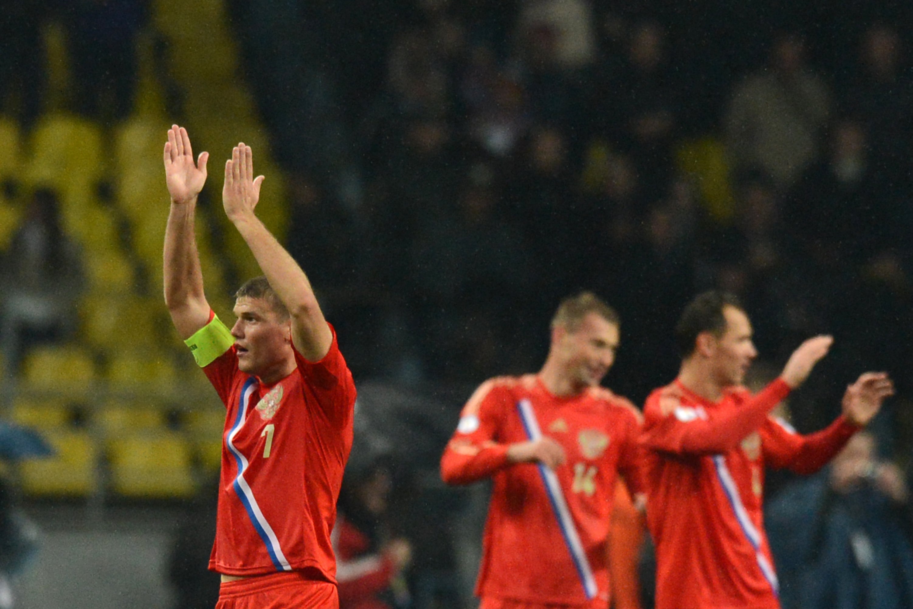 Ígor Denisov, durante el Mundial de 2014