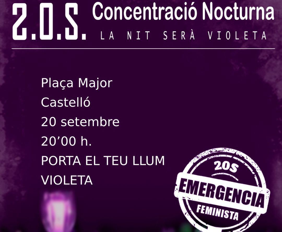 Cartel La nit serà violeta
