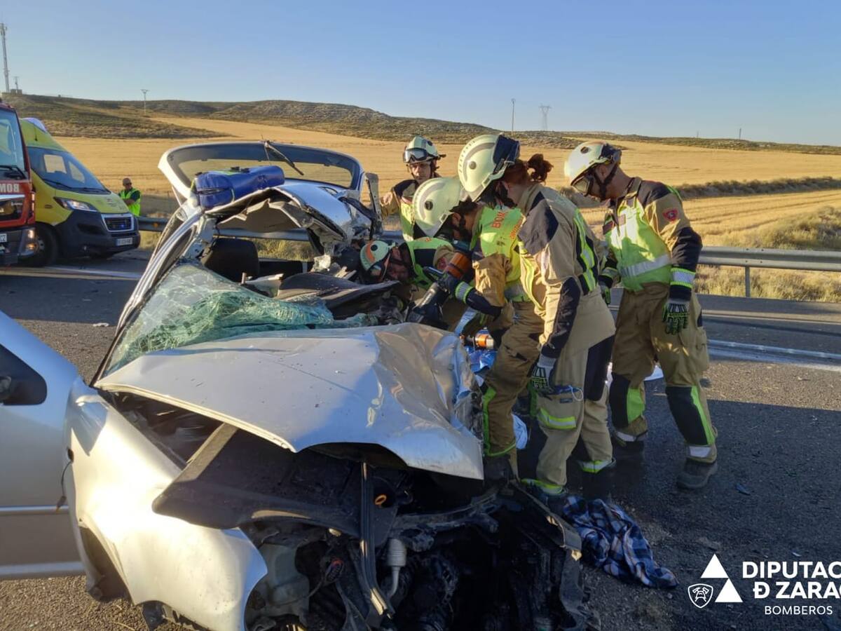 Accidente mortal en la autopista AP-2 en Osera de Ebro