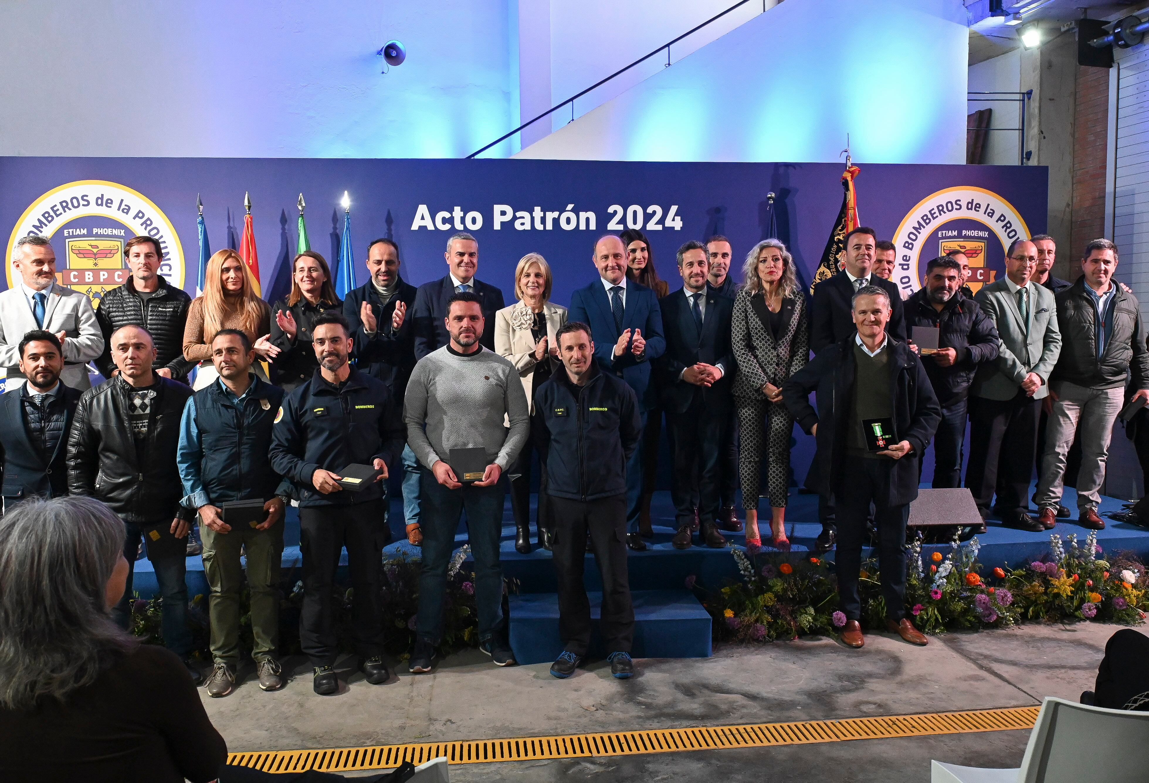 Entrega de los galardones en el parque de bomberos de Jerez