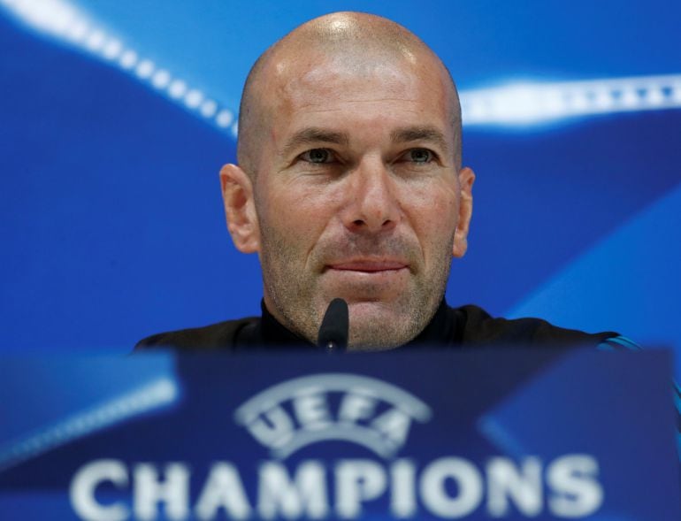 Zidane, en la sala de prensa