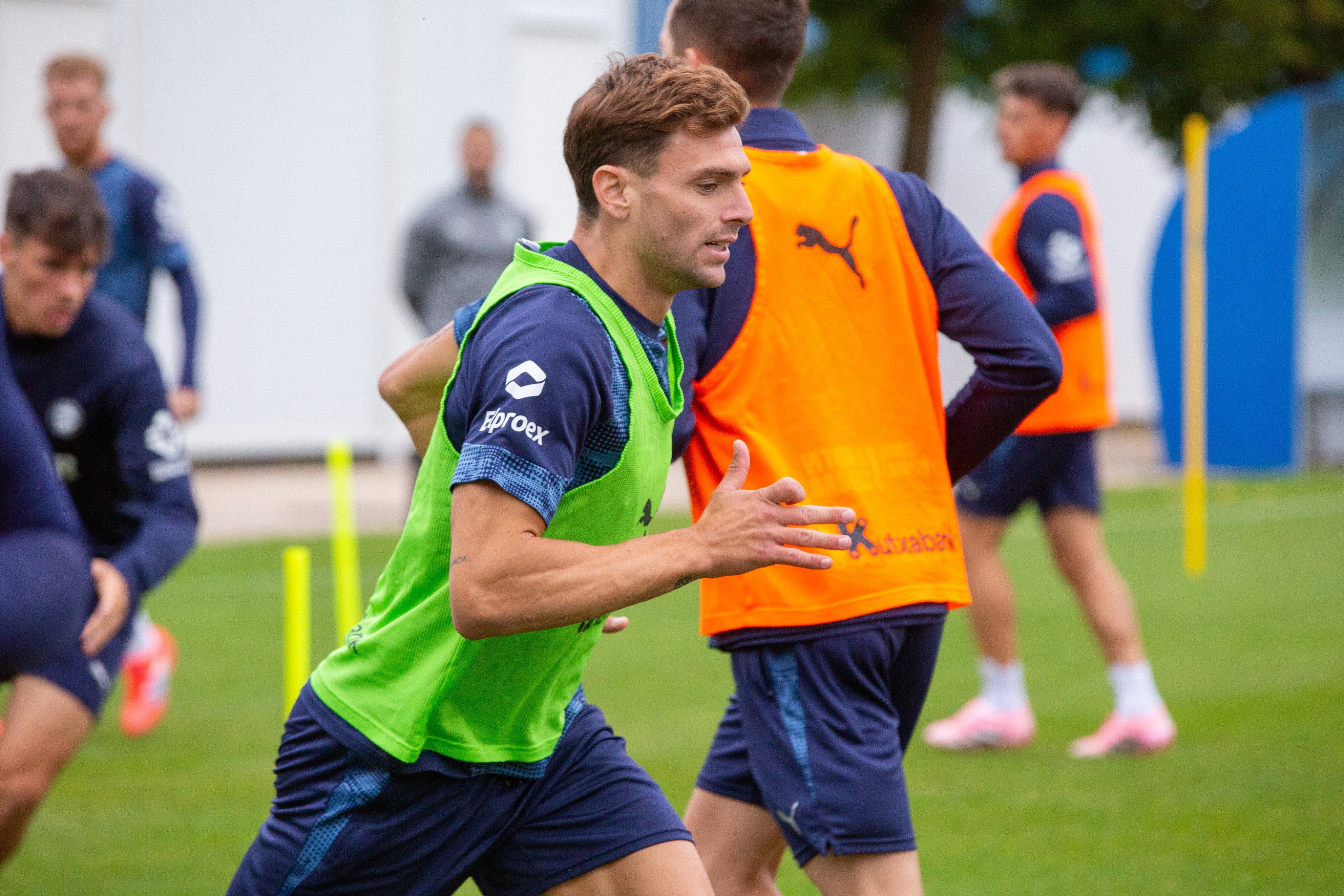 Lucas Boyé esta mañana.