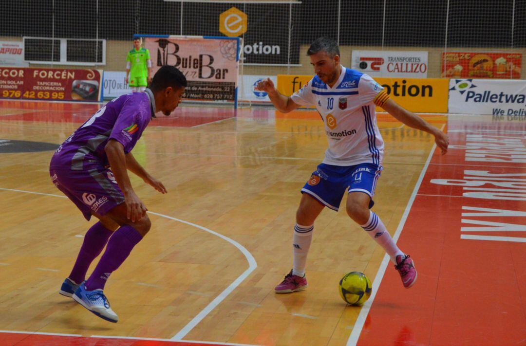 Imagen del partido entre el Zaragoza y el Palma Futsal