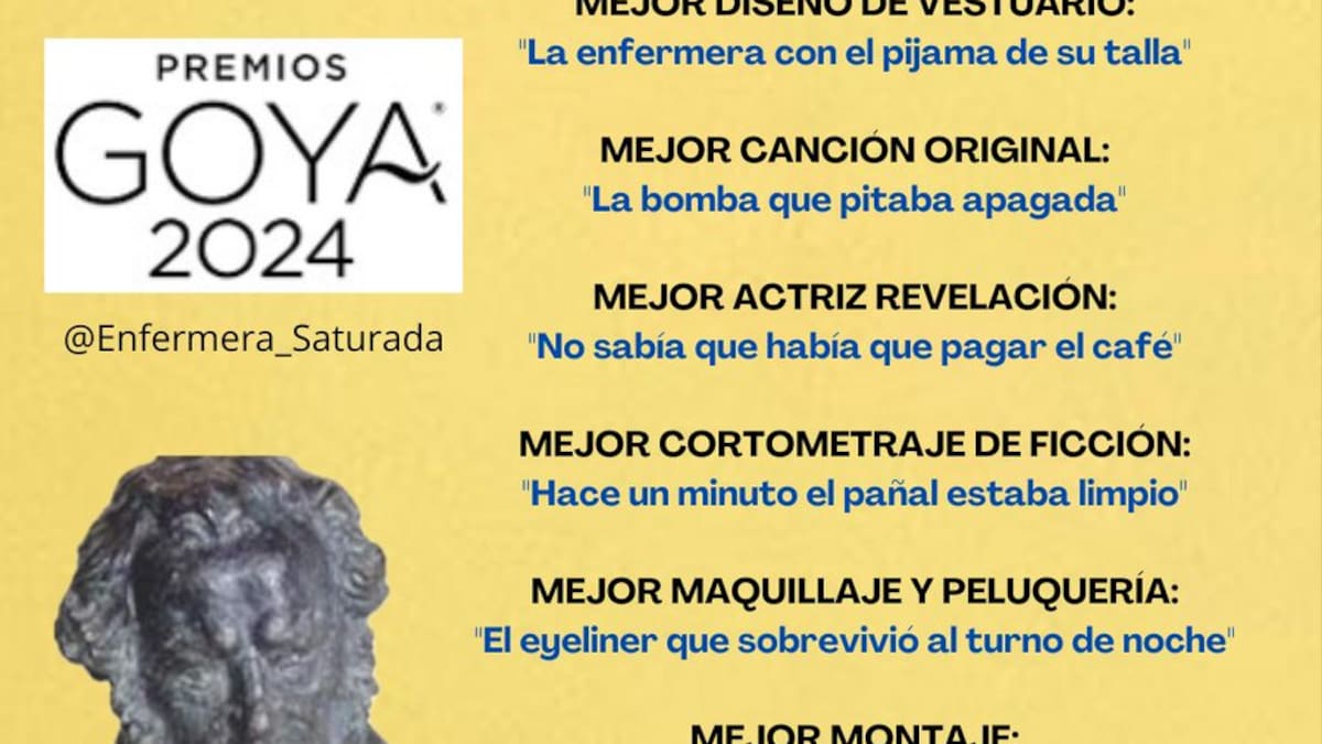 Los Goya del HULA, por Enfermera Saturada