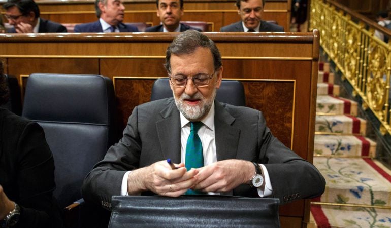 Mariano Rajoy en el Congreso de los Diputados.