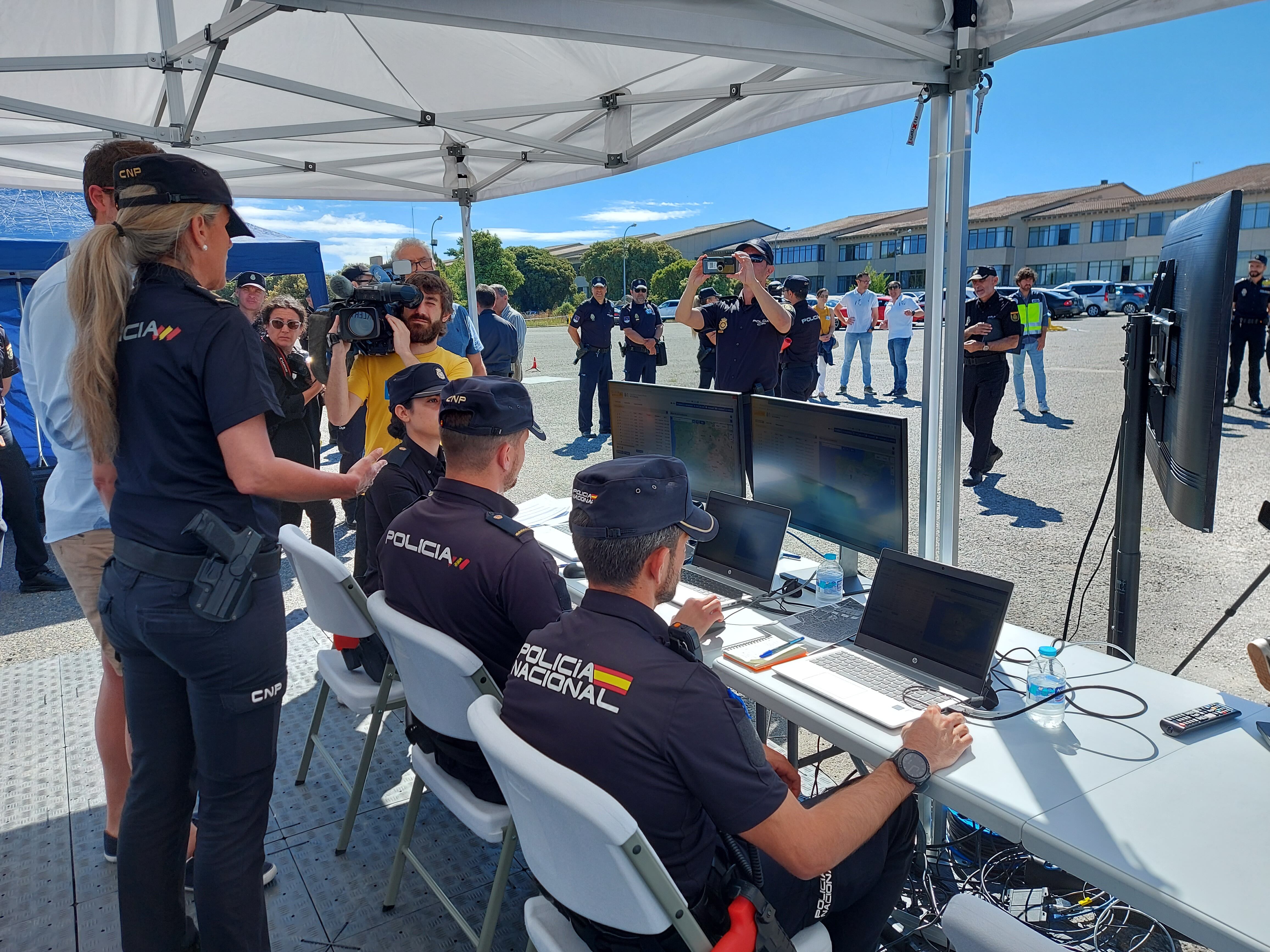 Centro de mando en un dispositivo de búsqueda de personas desaparecidas