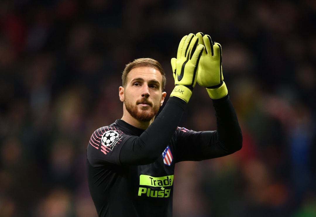 Oblak durante el segundo partido en el Wanda Metropolitano entre el Atleti y el Borussia de Dortmund