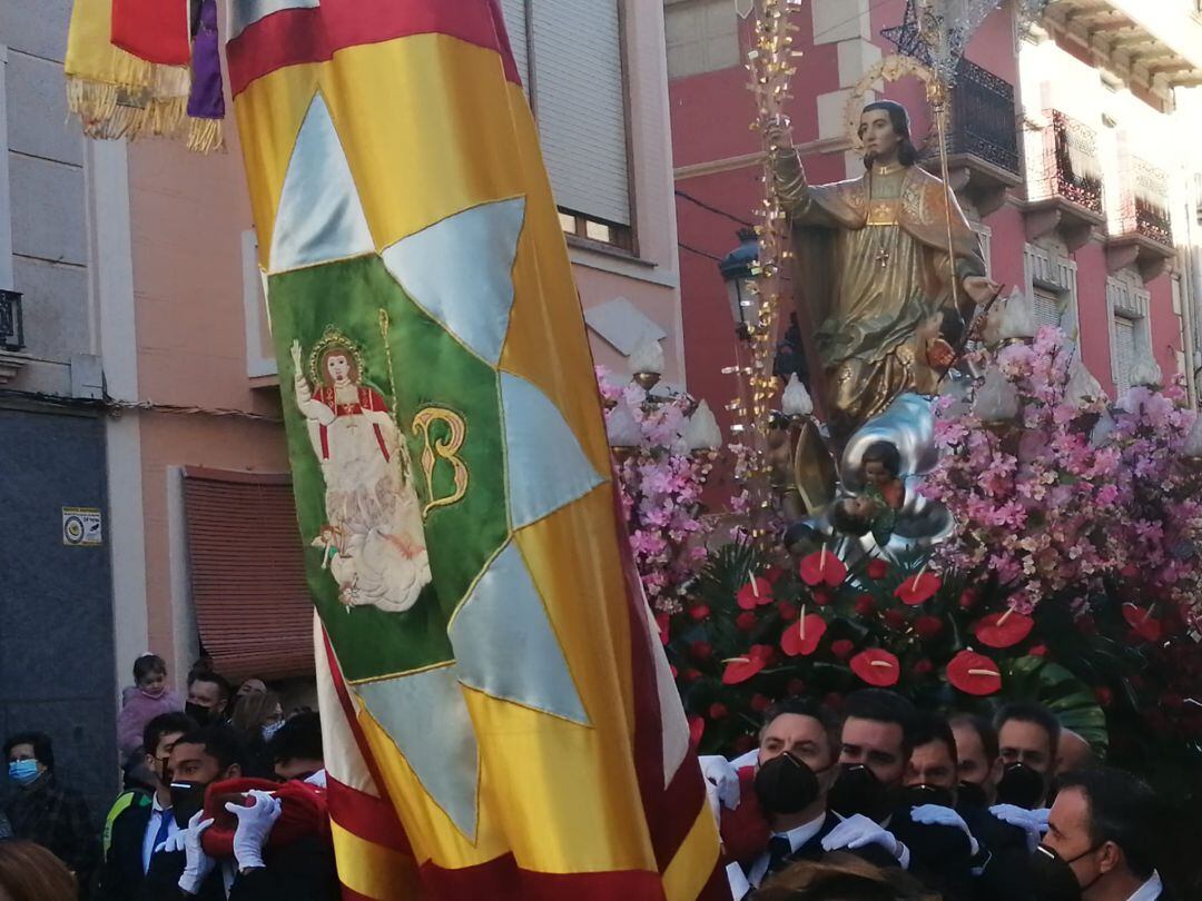 Subida de San Blas a su ermita en Sax 